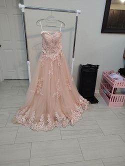 blush Quinceañera dress, size XS