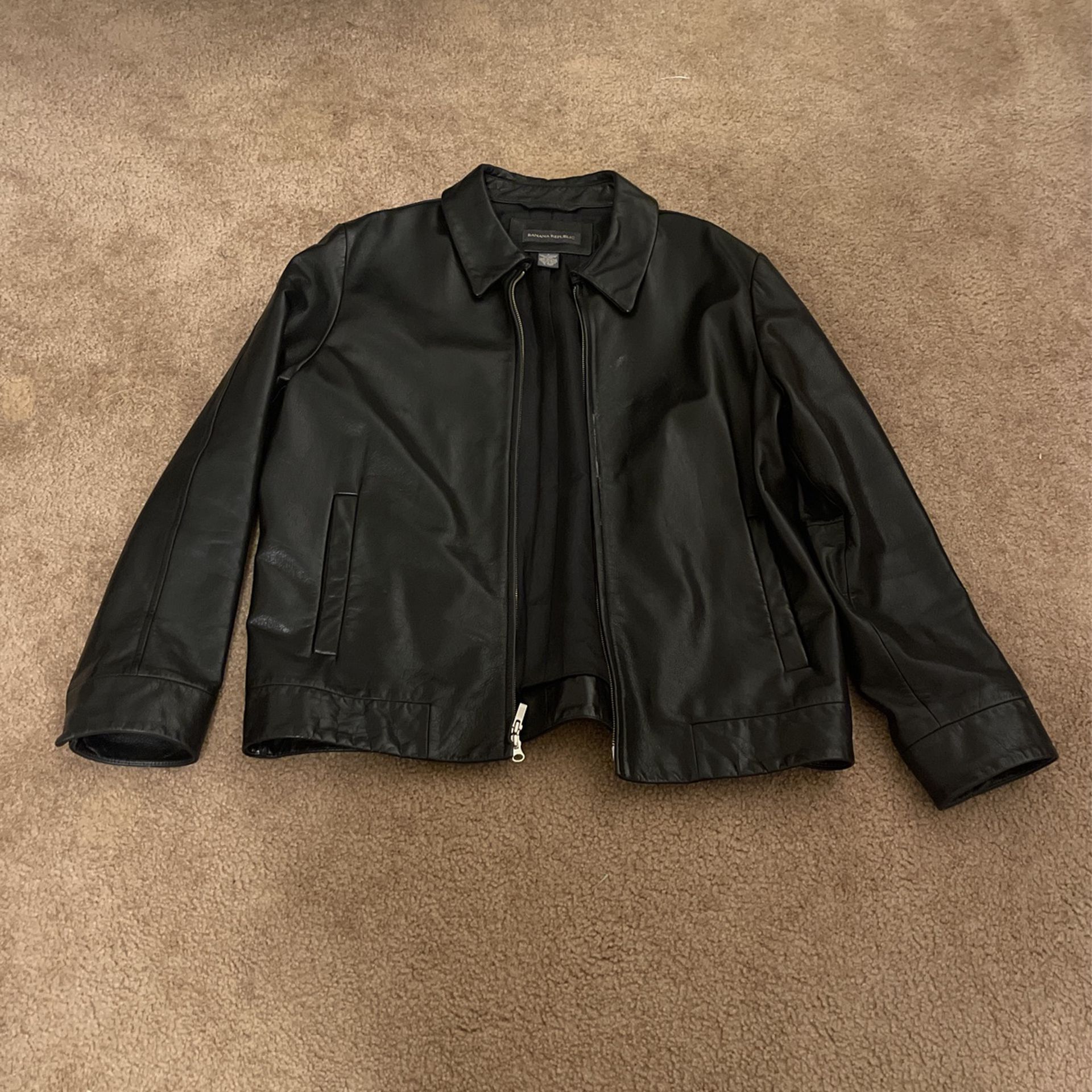 Banana Republic Leather Jacket (black)
