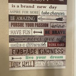 Phrases Wall Decor