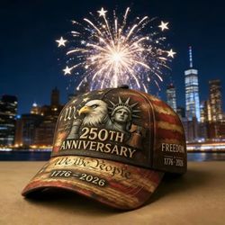 American Flag Eagle Liberty Baseball Cap