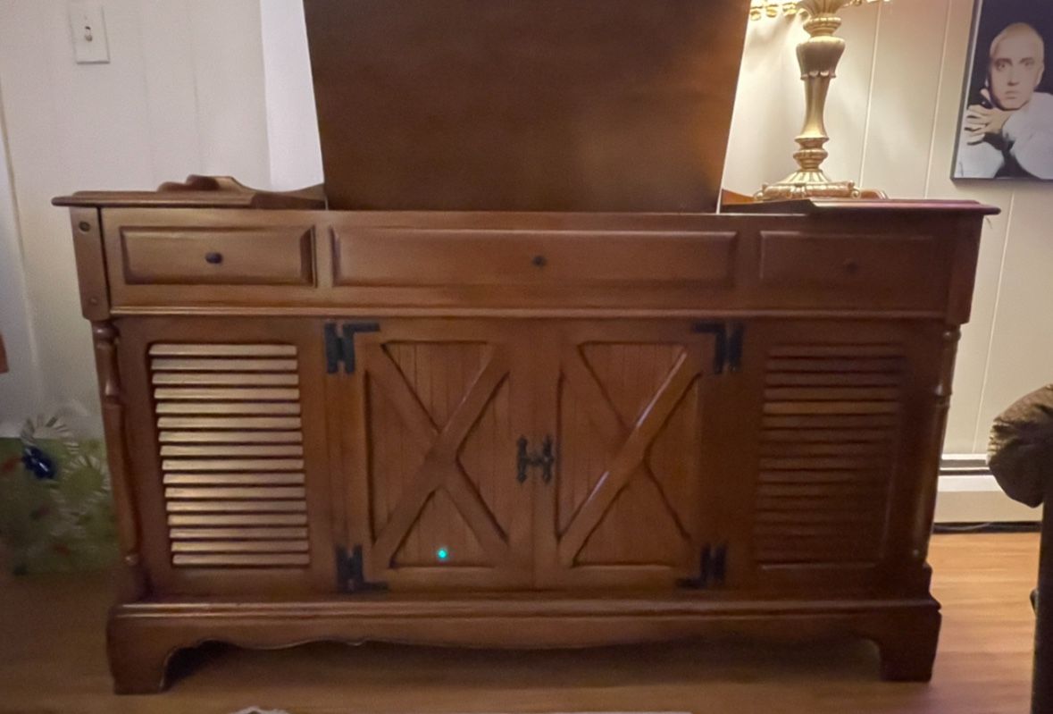 Vintage GE Stereo Console Phonograph