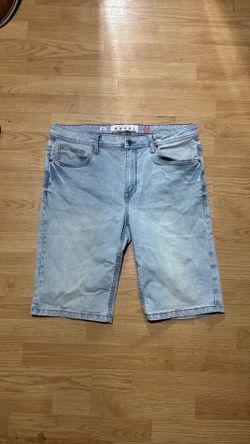 Light blue denim jorts