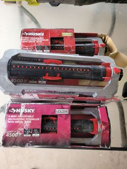 Husky 4-way Adjustable Oscillating Sprikler with Metal Base (Covers 4500 sq. ft.) $50 for all or $15 a piece