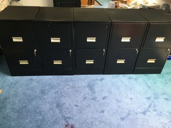 SteelWorks 2 draw file cabinets w/keys