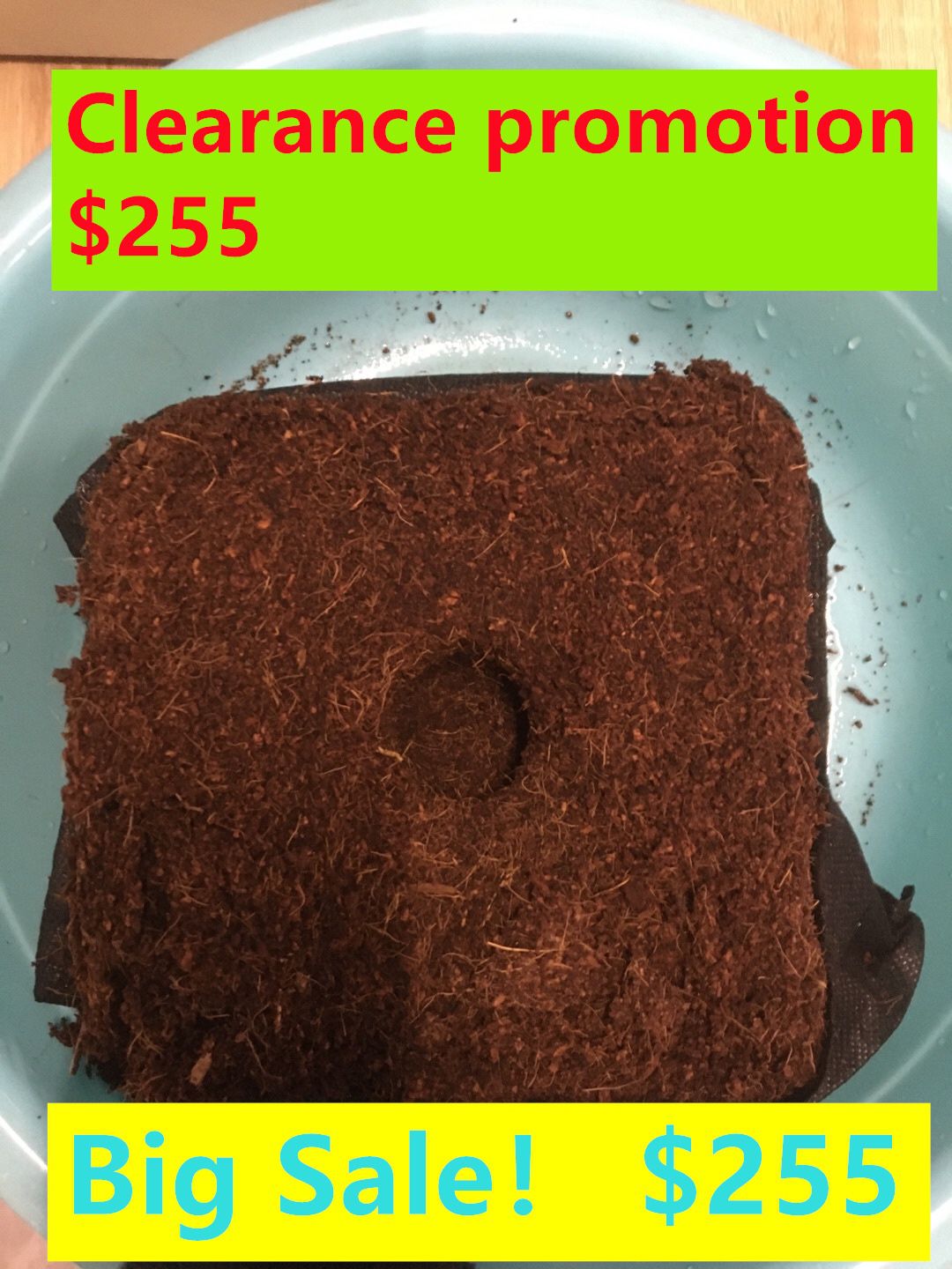Coco Coir Fiber Soil for House Plants,Succulents,Herbs and Flowers
