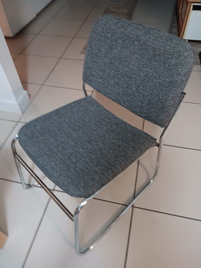  Grey Stacking Chair  - Perfect Condition 