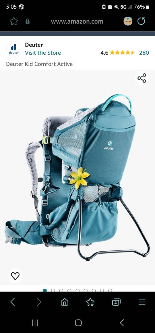 Deuter Kid Comfort Active Hiking Backpack
