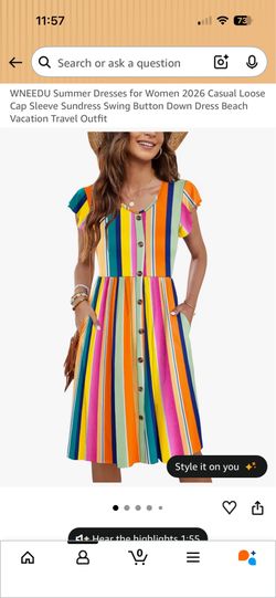 Colorful sundress size small