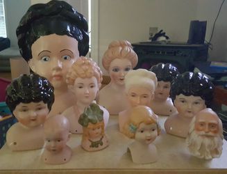 China / bisque Doll Heads