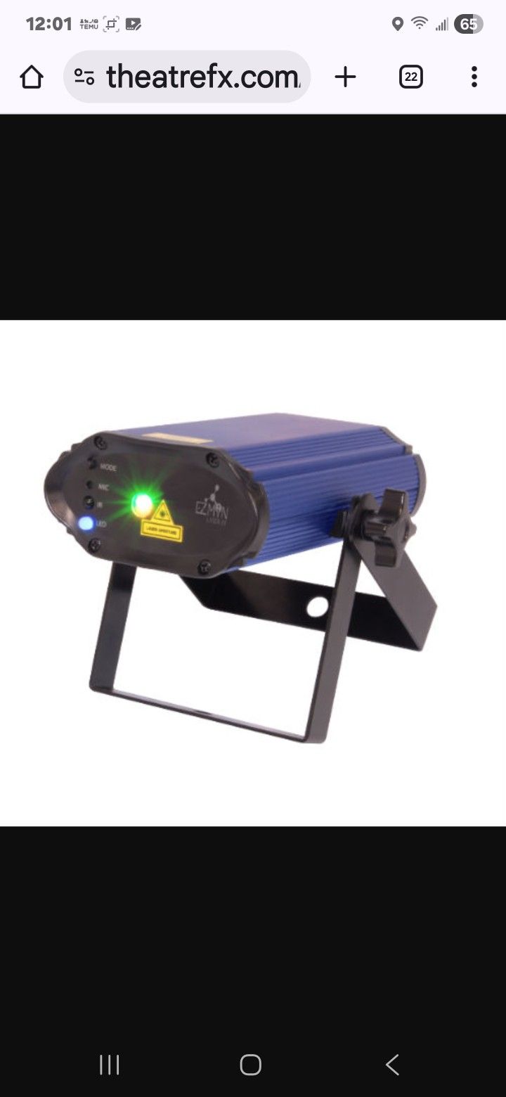 Efecto de iluminación láser rojo y Azul CHAUVET mini