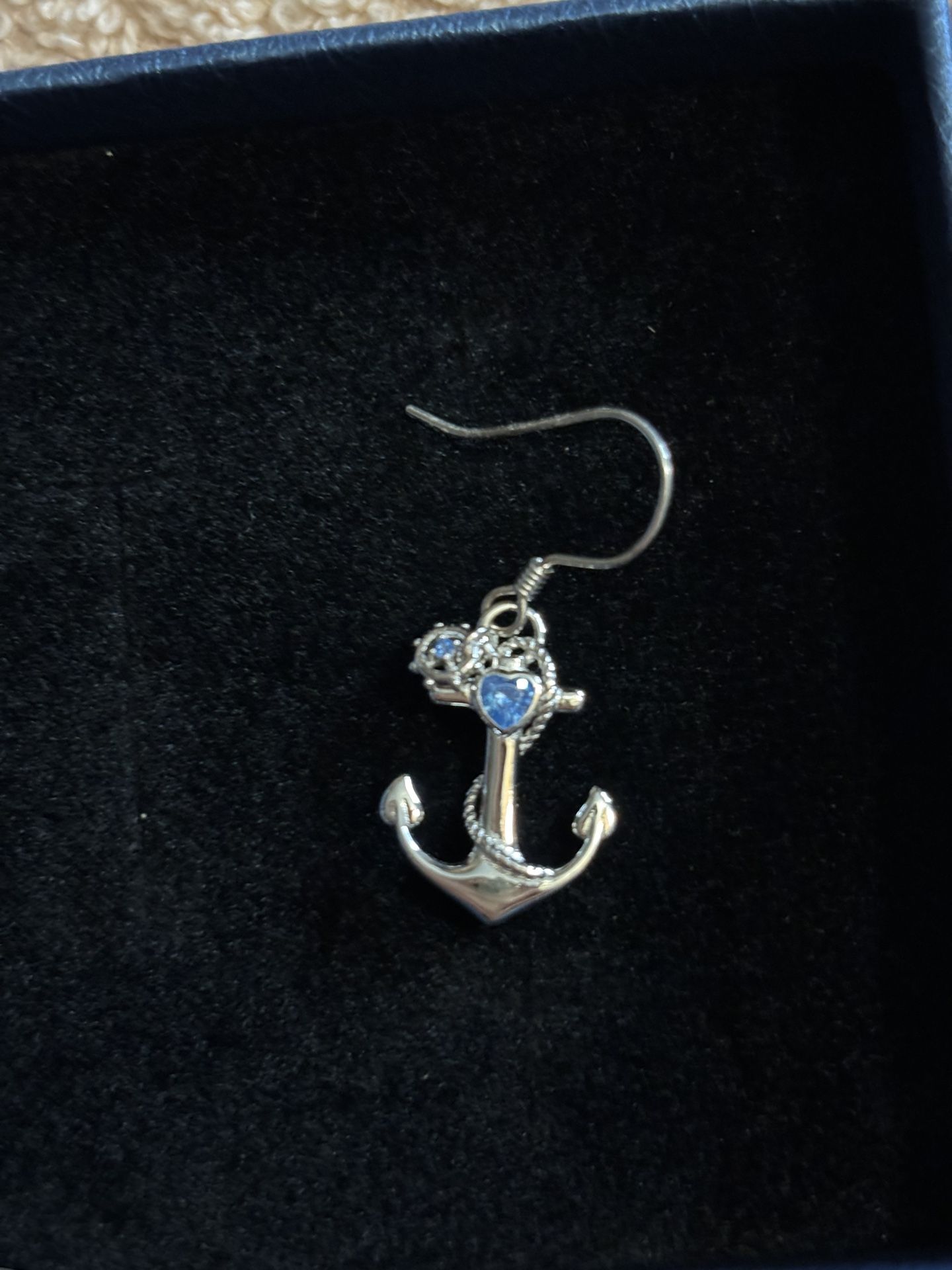 Cuoka Jewelry Navy Wife Anchor Earrings