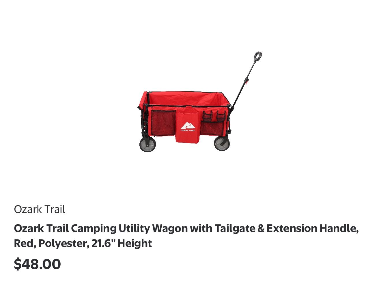 Collapsible Red Wagon (Stockpile Sale - Price Negotiable)