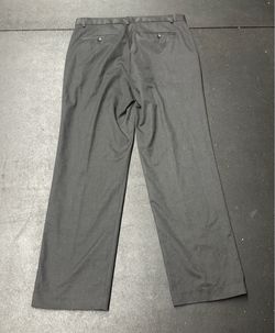 Calvin Klein men’s flat front charcoal gray dress pants