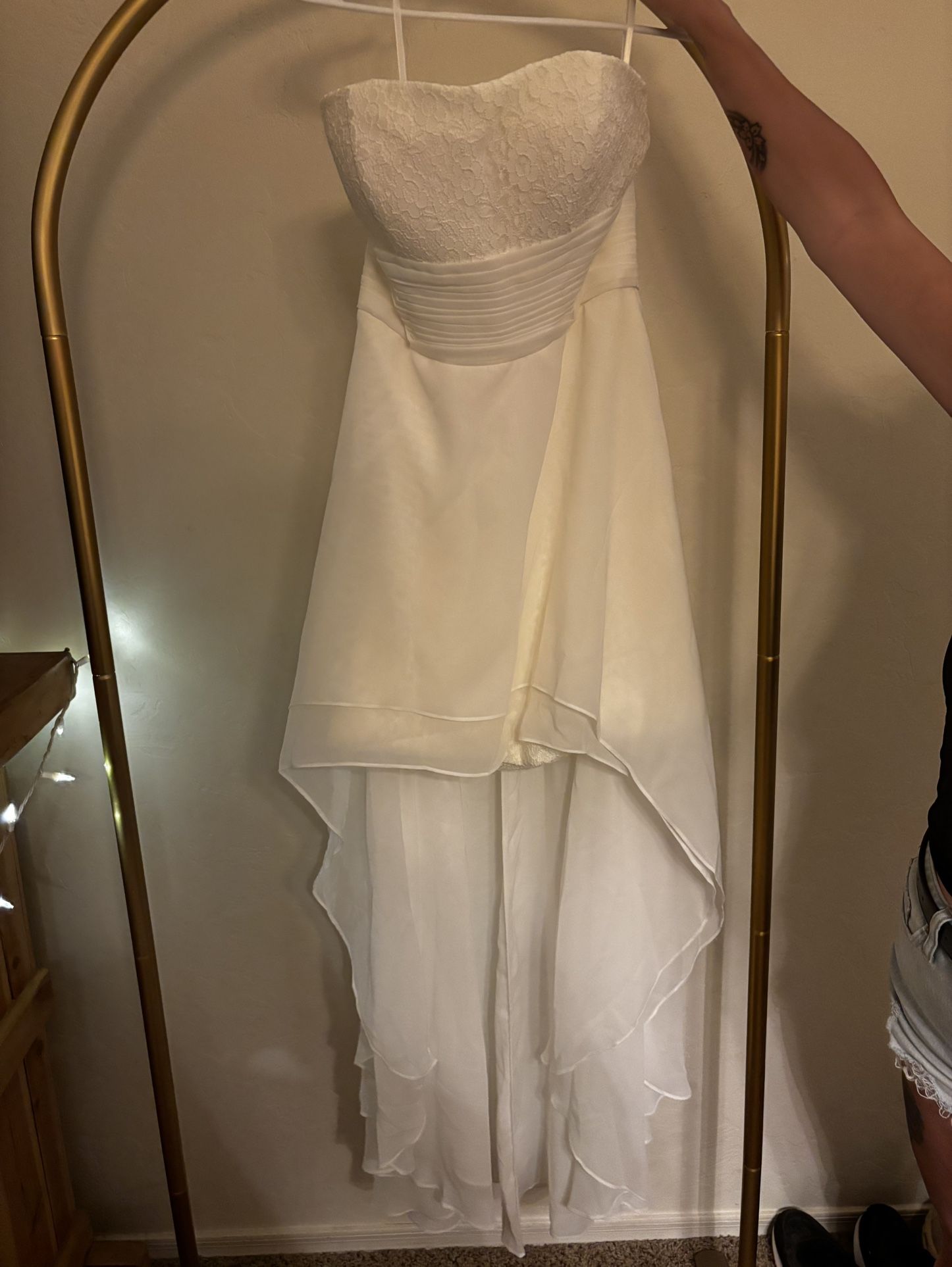Brand New High-Low Wedding Dress