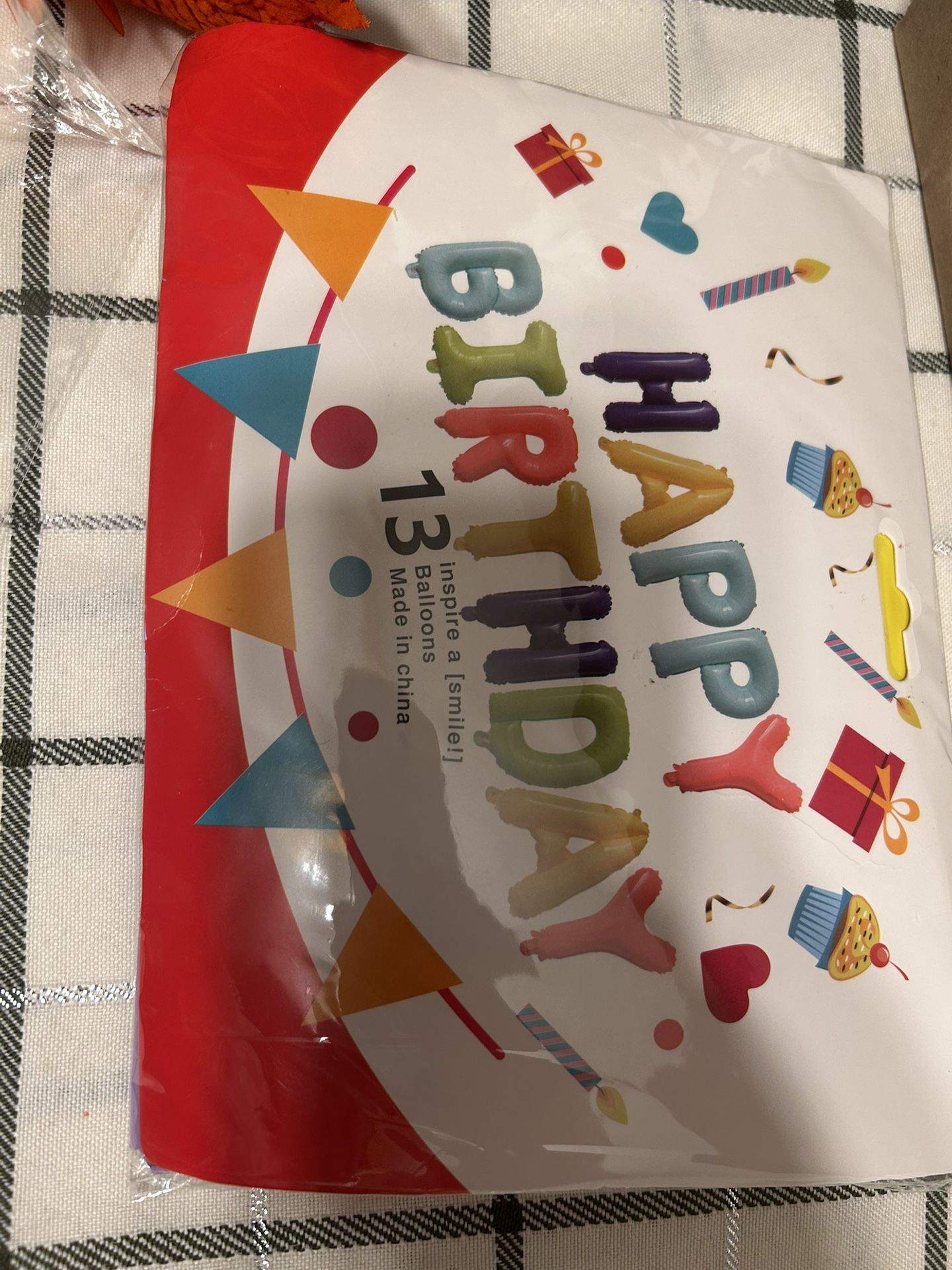 Unicorn Balloon And Happy Birthday Balloons Letters
