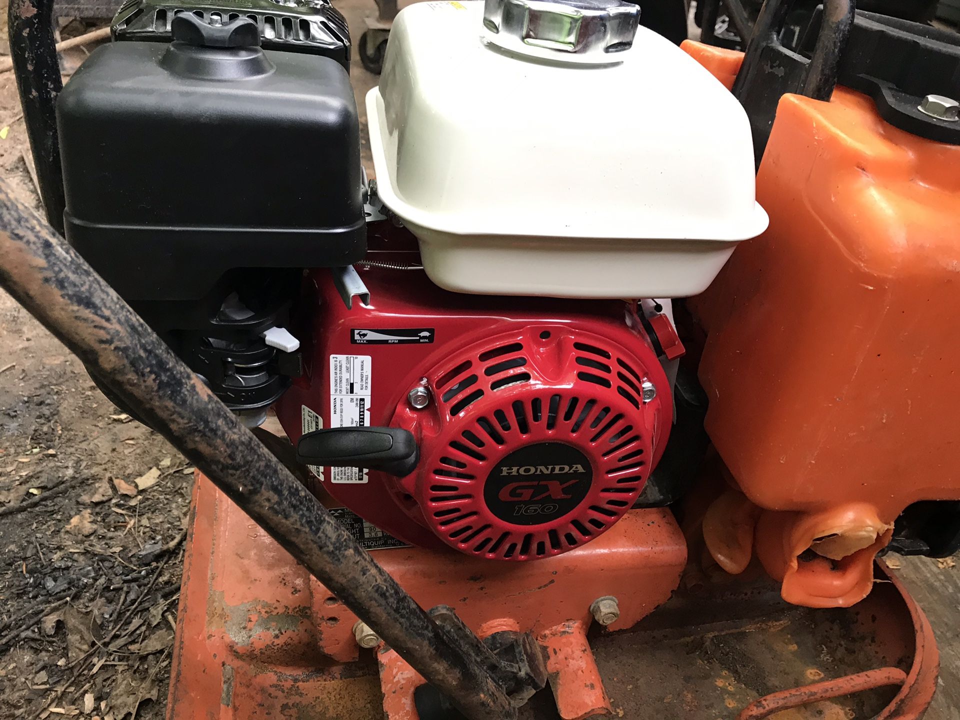 plate compactor with new motor