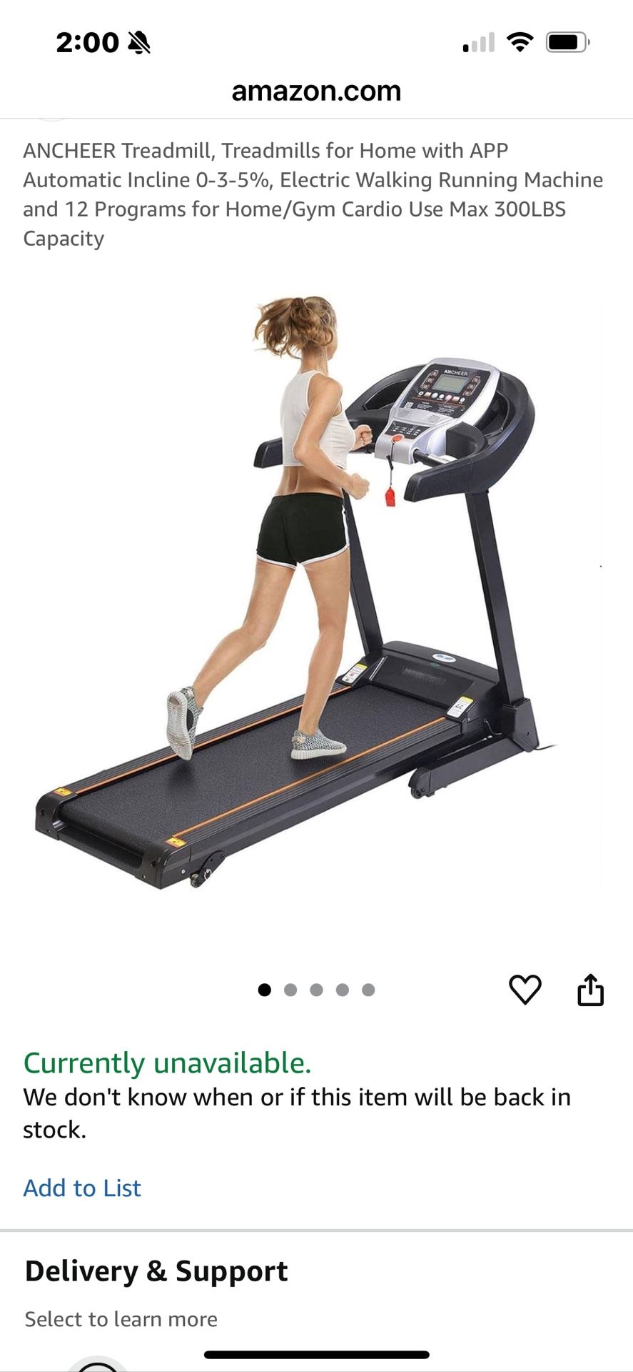 Foldable Treadmill With Incline
