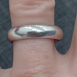 Vtg.Designer ROSS- SIMONS- sterling Silver  Band Ring- Sz9