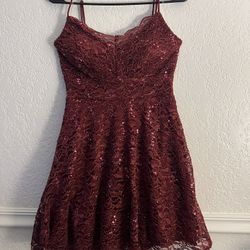 Burgundy Dress