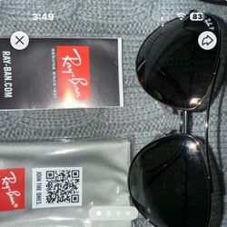 Brand new aviator Ray Bans