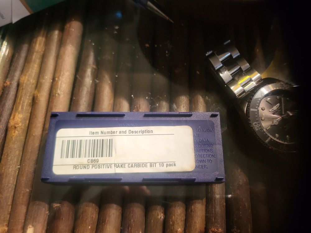 Round Positive Rake Carbide Bit 10 Pck Cb69