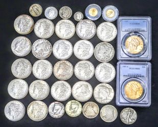 US silver and gold coins at spot price -cash local pickup at angleton