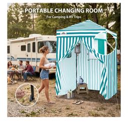 Compact 5x5 Pop-up Canopy Changing Room and Portable Privacy Tent