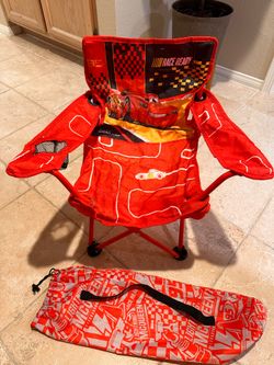 Cars children folding chair w/carrying bag
