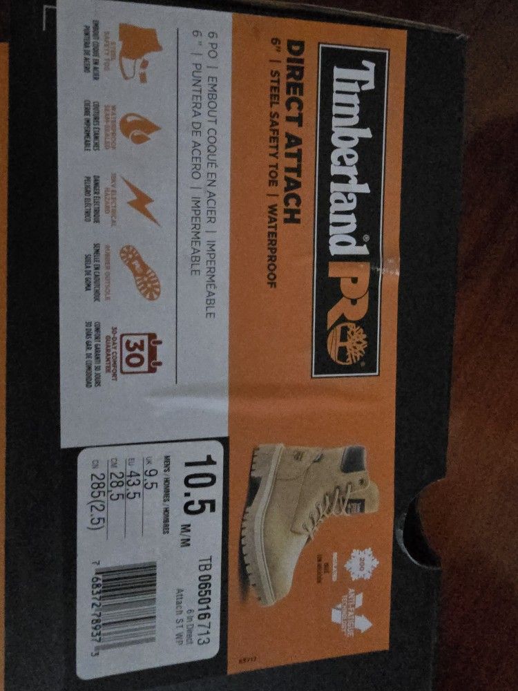 Timberland Steel Toe Boots New