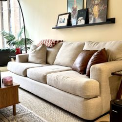 Wayfair 90 inch Modern Gray Couch Sofa - Excellent Condition