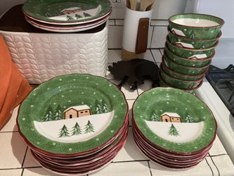 The Cellar Log Cabin Dinner Set