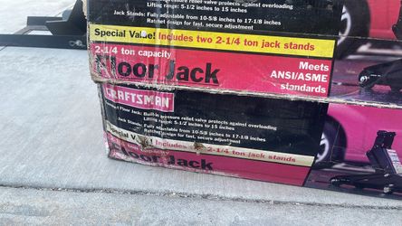 Floor jack w/ 2 Jack Stand