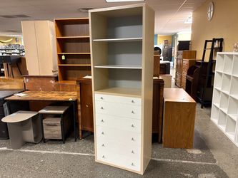 Light 6-Drawer Wall Unit w/ 3 Shelves