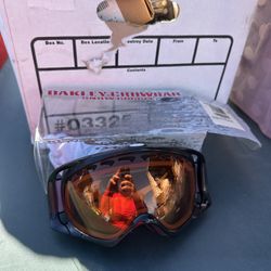 Oakley Crowbar Ski Snowboard Goggles Mirrored Lens