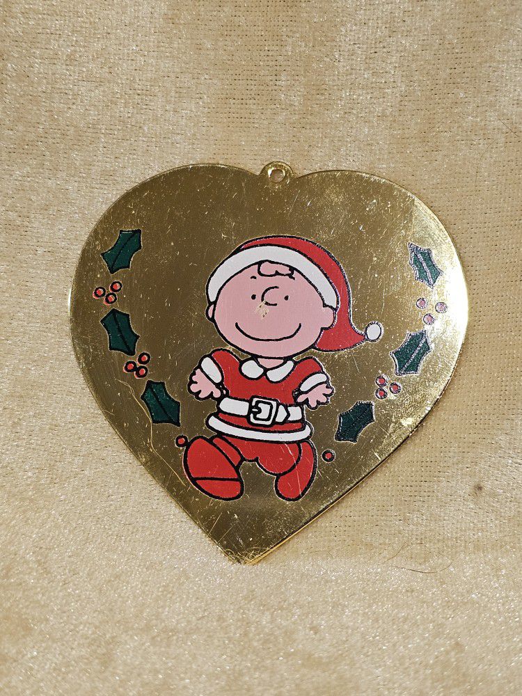 Vintage 1950  PEANUTS  Charlie Brown Christmas Ornament 