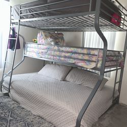 Triple Bunk Bed (Silver)
