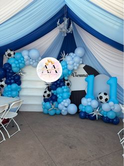 Soccer background balloons