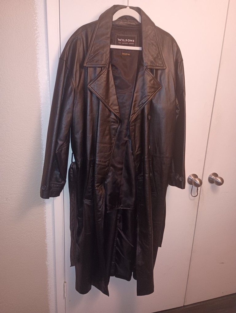 Vintage Leather Duster ~ Stay Warm This Winter