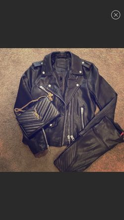 BlancNYC faux leather jacket size small