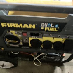 Firman Generator H07552 Dual Fuel 7500W/9400W Portable Generator | Electric Start | 120/240V
