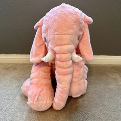 Pink Elephant Snuggle Pillow