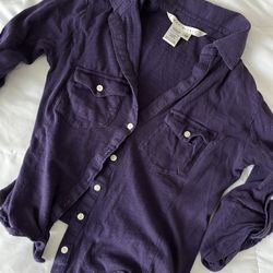 Max Mara Purple Dress Shirt (XS)