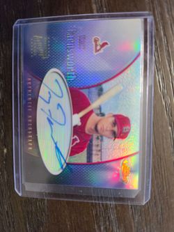 Troy Farnsworth Autographed Baseball Card