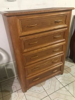 Tall dresser solid wood clean