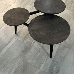Grey  3 Tier End Table In Like New Condition