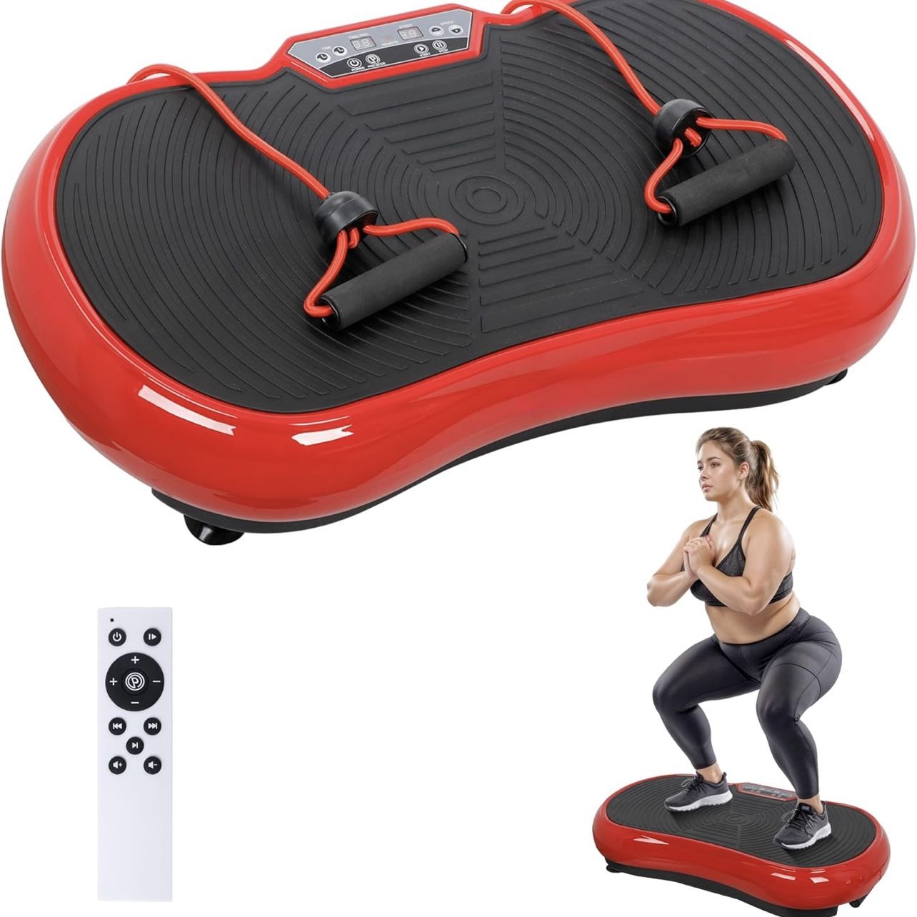 Vibration Plate Exercise Machine, Whole Body Workout Vibration Fitness Platform for Weight Loss, Toning Wellness, Home Gym Equipment