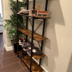 Vintage 5-Tier Bookcase office, living room or kitchen