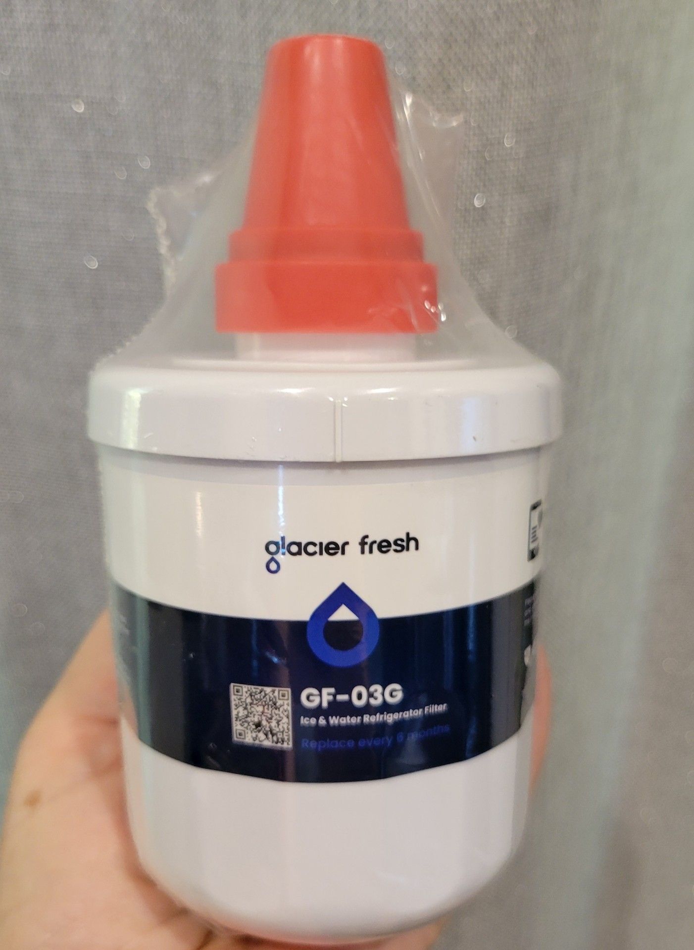 Glacier Fresh refrigerator water filter.