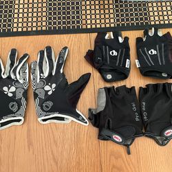 Bicycle Gloves, 3 Pair, Women’s Size 7-8