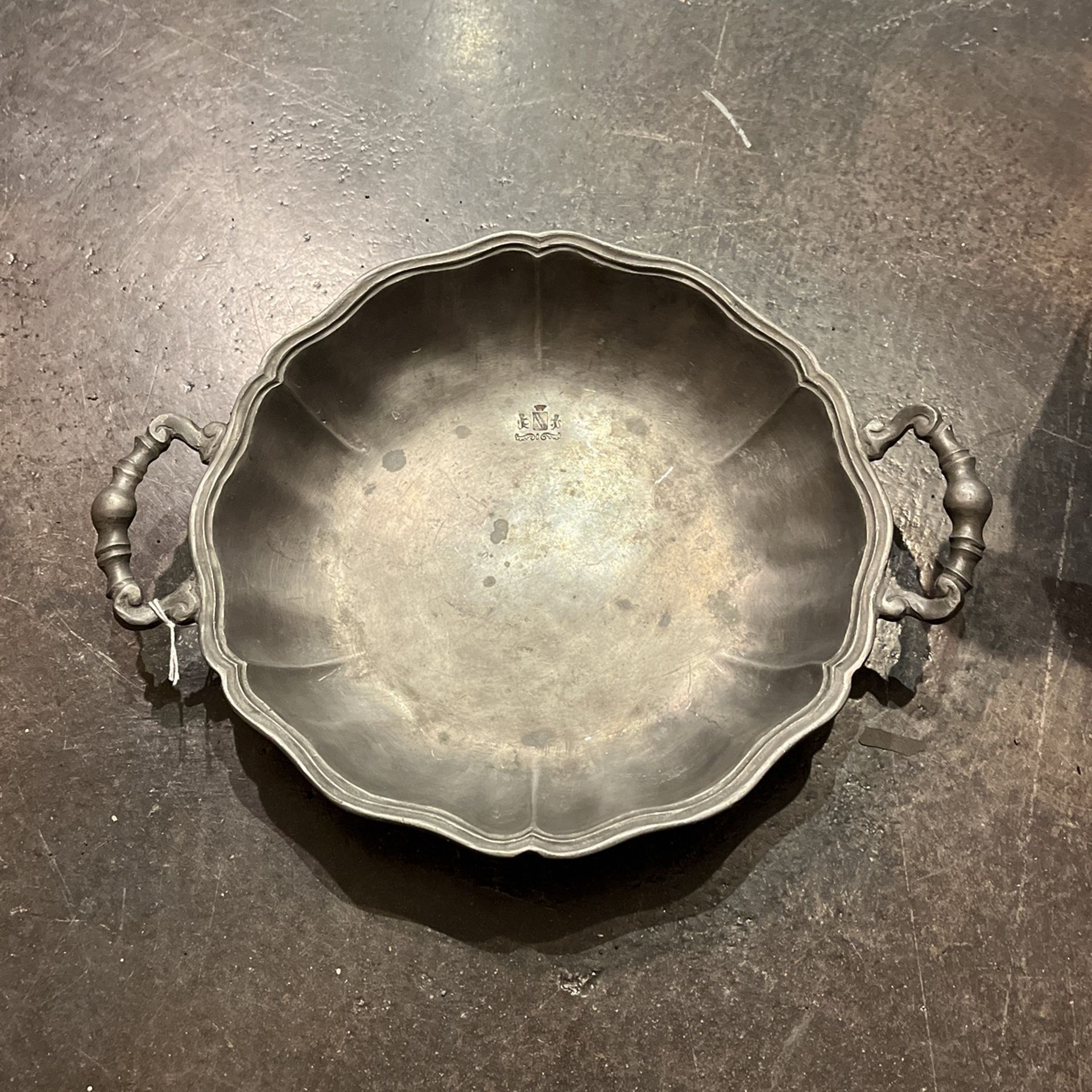Antique Hall marked Pewter Tray